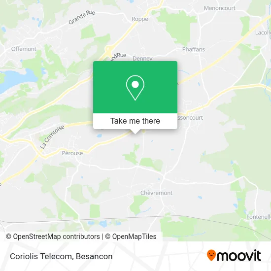 Coriolis Telecom map