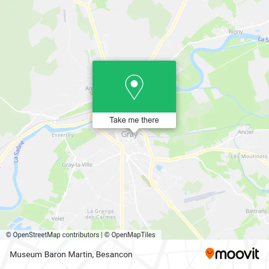 Museum Baron Martin map