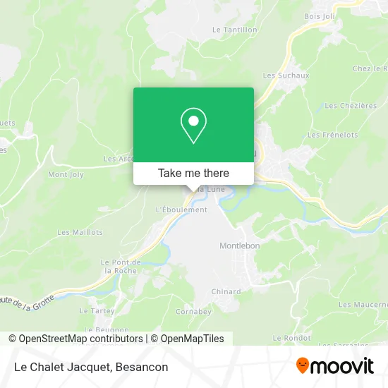 Le Chalet Jacquet map