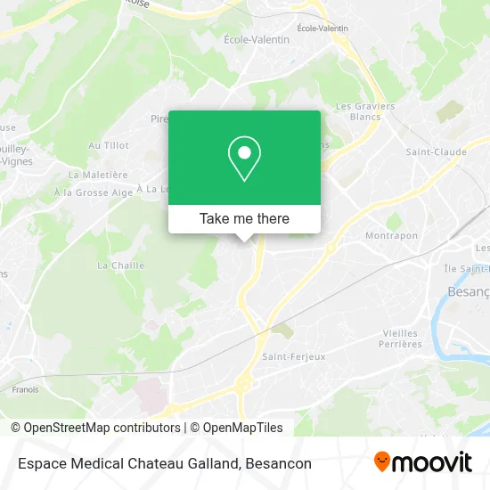 Espace Medical Chateau Galland map
