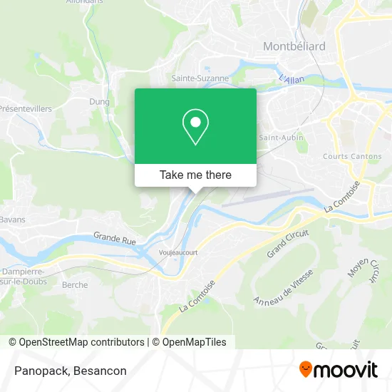 Panopack map