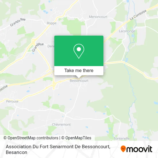 Association Du Fort Senarmont De Bessoncourt map
