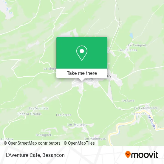 L'Aventure Cafe map
