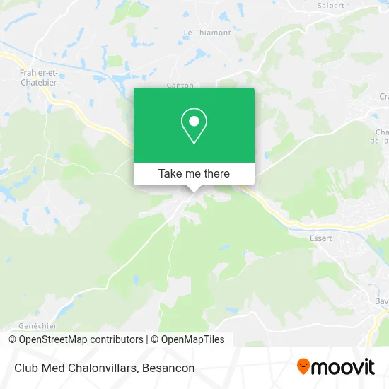 Club Med Chalonvillars map
