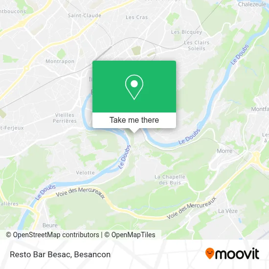 Resto Bar Besac map
