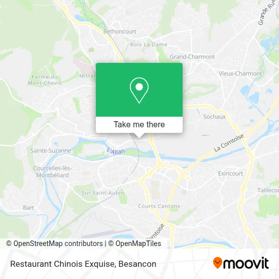 Restaurant Chinois Exquise map