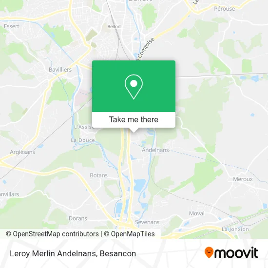 Leroy Merlin Andelnans map