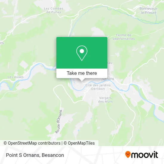 Point S Ornans map