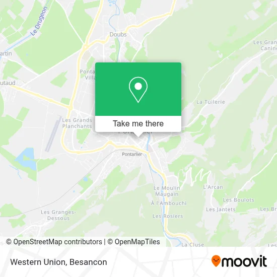 Western Union map