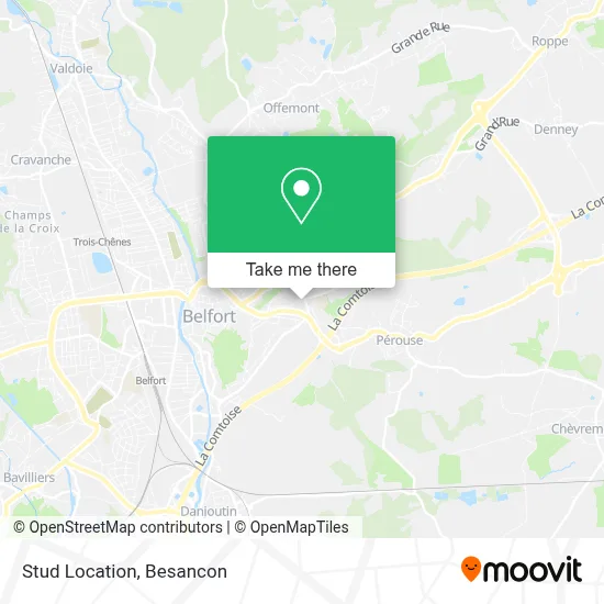 Stud Location map