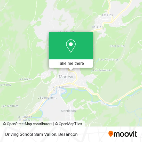 Driving School Sam Valion map