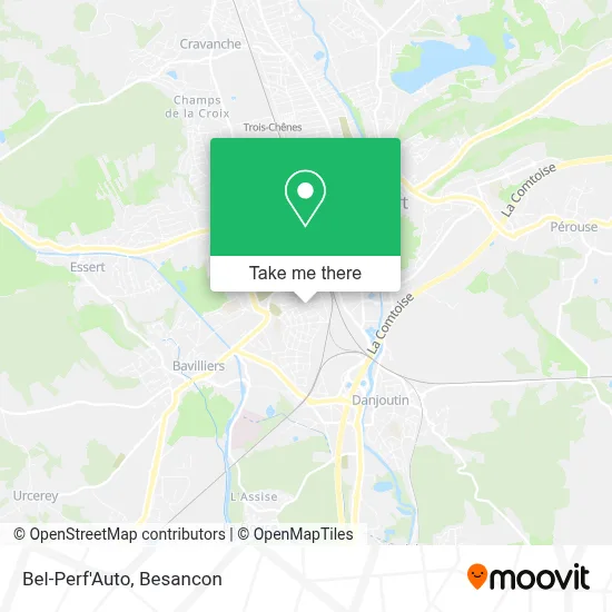 Bel-Perf'Auto map