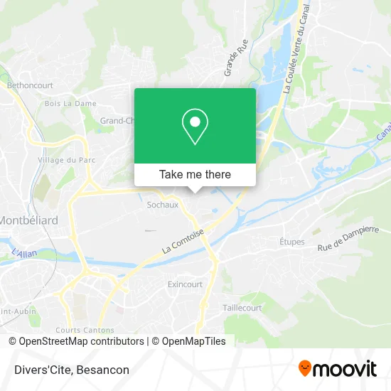 Divers'Cite map