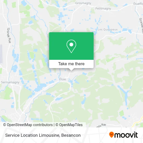 Service Location Limousine map