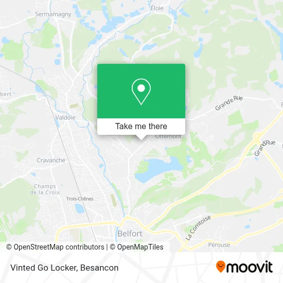 Vinted Go Locker map