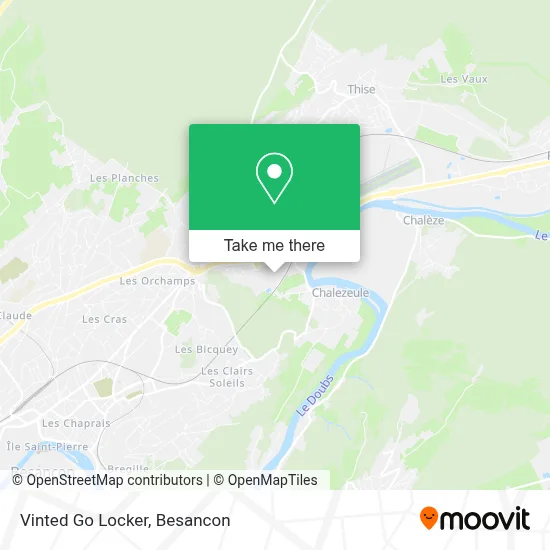 Vinted Go Locker map