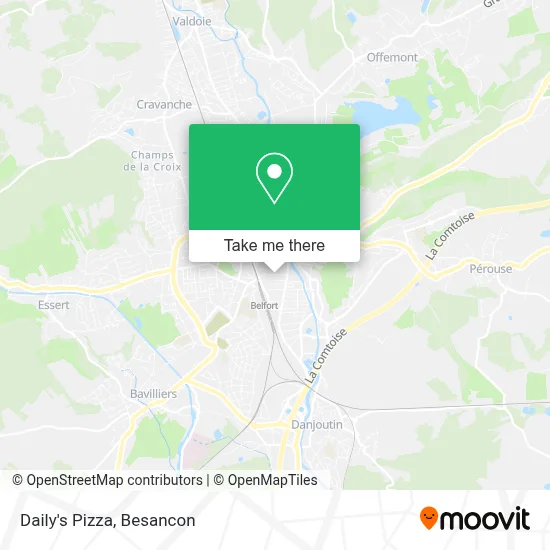 Daily's Pizza map