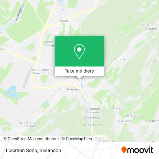 Location Sono map