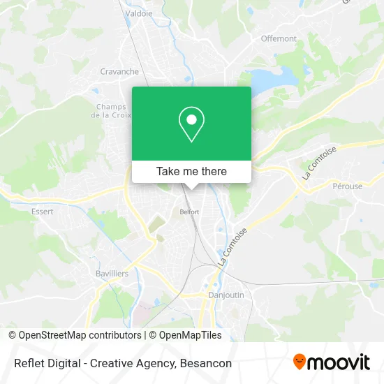 Reflet Digital - Creative Agency map