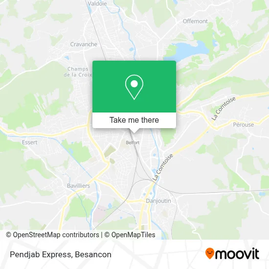 Pendjab Express map