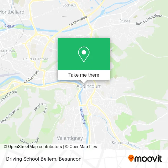 Driving School Bellem map