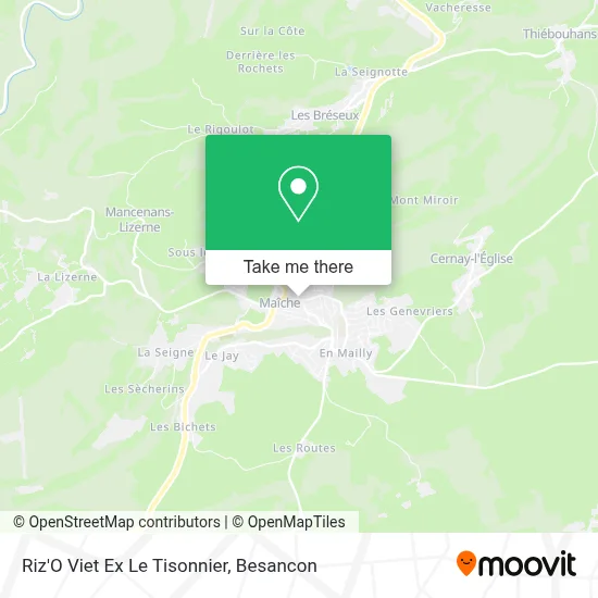 Riz'O Viet Ex Le Tisonnier map