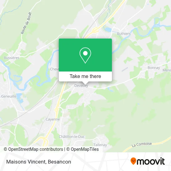 Maisons Vincent map
