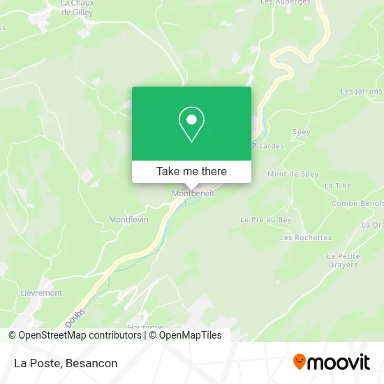 La Poste map