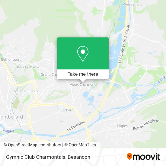 Gymnic Club Charmontais map