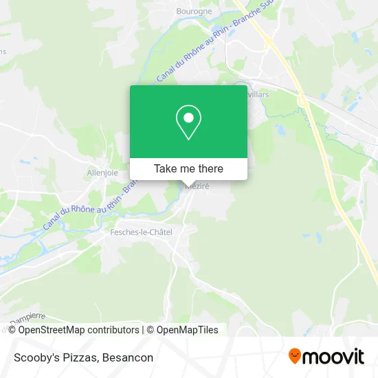 Scooby's Pizzas map