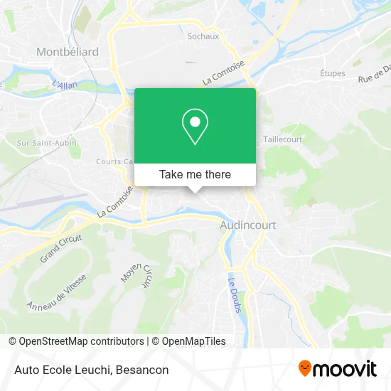 Auto Ecole Leuchi map