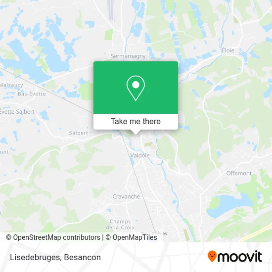 Lisedebruges map