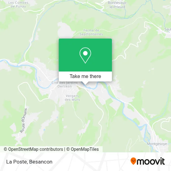 La Poste map