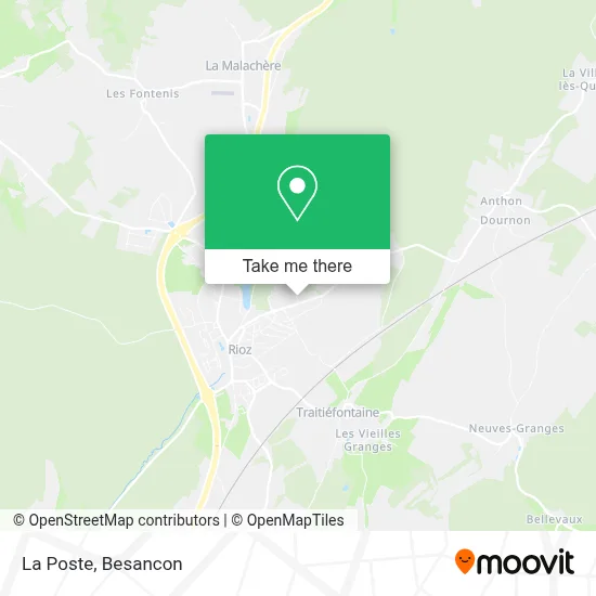 La Poste map