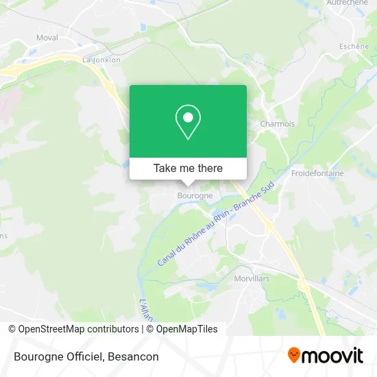 Bourogne Officiel map
