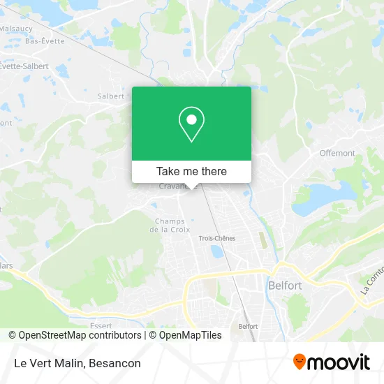 Le Vert Malin map