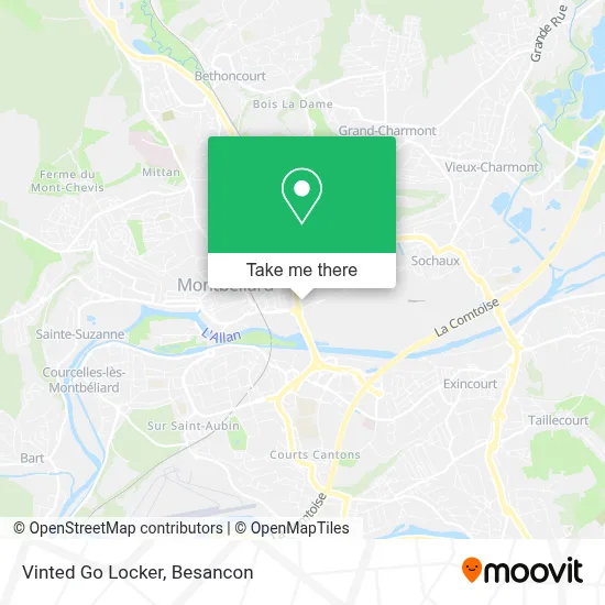 Vinted Go Locker map