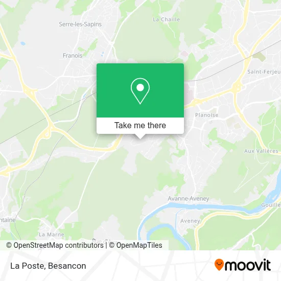 La Poste map