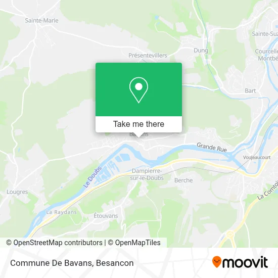 Commune De Bavans map