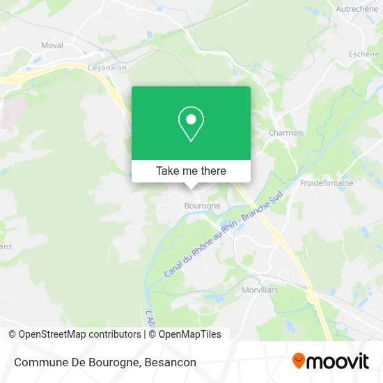 Commune De Bourogne map