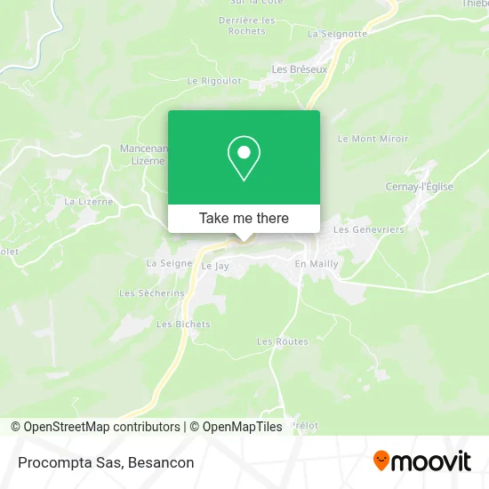 Procompta  Sas map