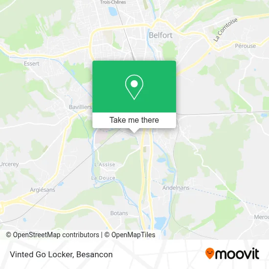 Vinted Go Locker map