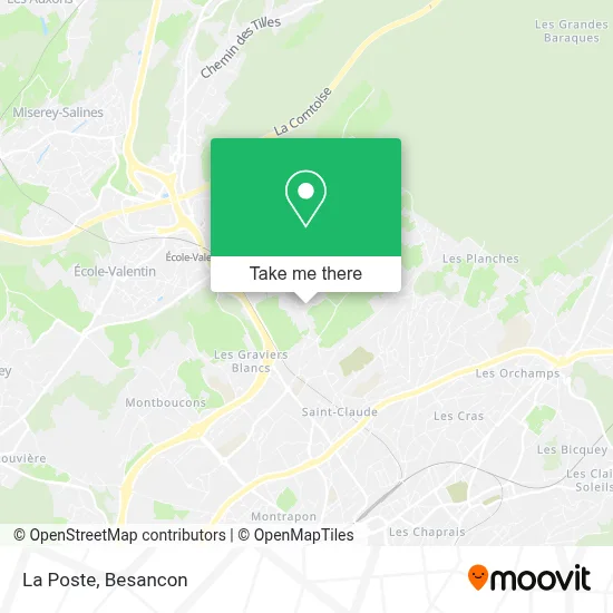 La Poste map