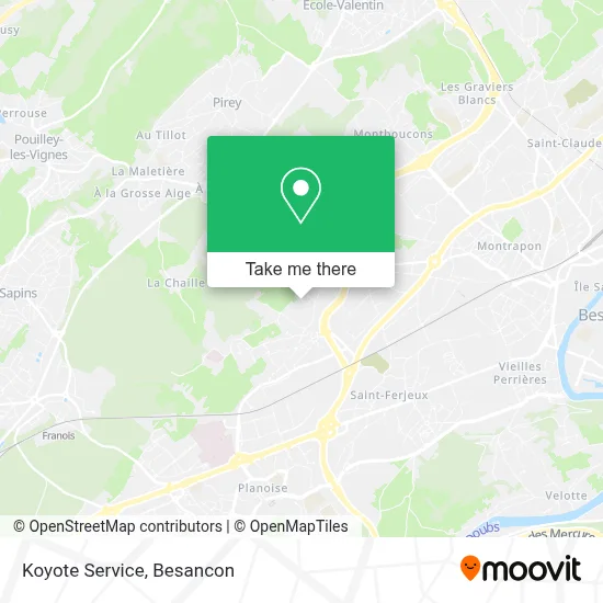 Koyote Service map