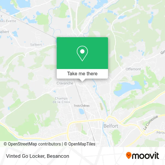 Vinted Go Locker map