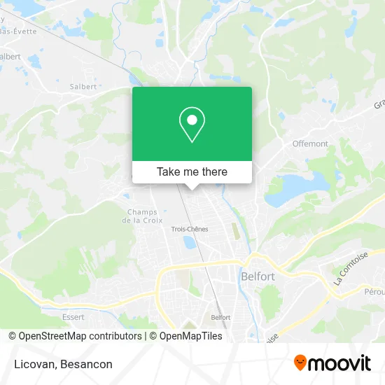 Licovan map