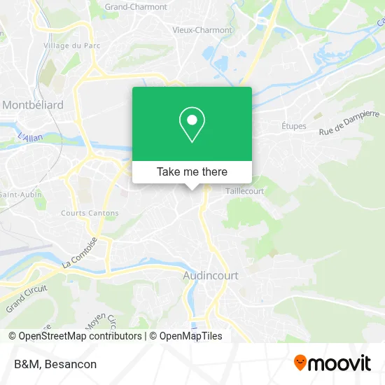 B&M map