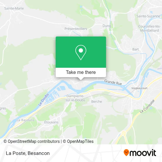 La Poste map