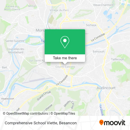 Comprehensive School Viette map