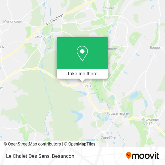 Le Chalet Des Sens map
